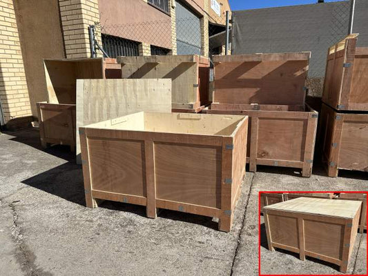 PALET BOX  CON TAPA 125X110X74 CM