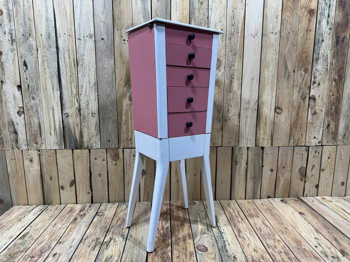 ARMARIO JOYERO ROSA 92x34x26cm