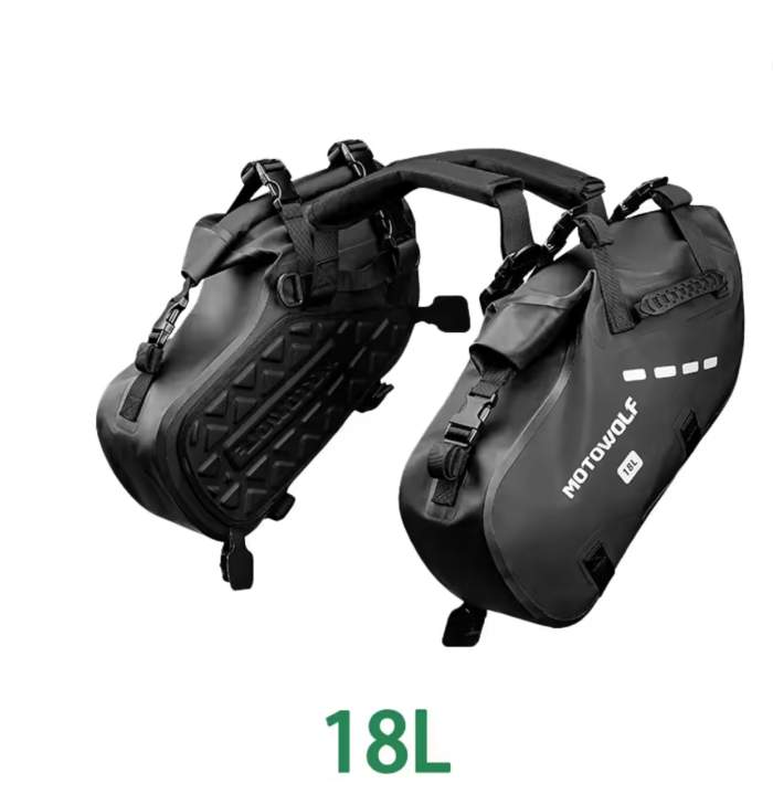 ALFORJAS MOTO IMPERMEABLES 18L MOTOWOLF