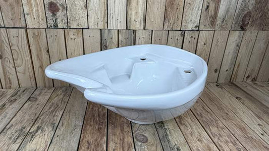 PORCELANA PARA LAVACABEZAS BLANCA MOD.2