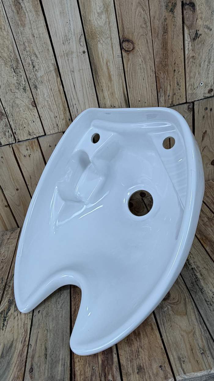 PORCELANA PARA LAVACABEZAS BLANCA MOD.2