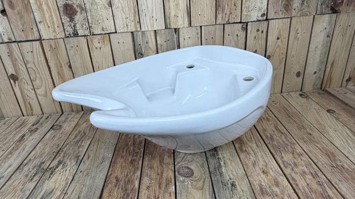 PORCELANA PARA LAVACABEZAS BLANCA MOD.2