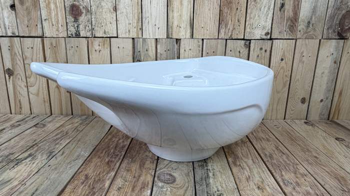 PORCELANA PARA LAVACABEZAS BLANCA MOD.2