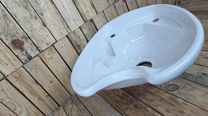 PORCELANA PARA LAVACABEZAS BLANCA MOD.2