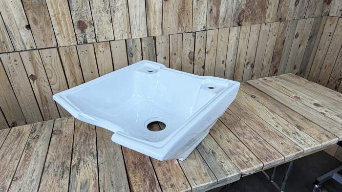 PORCELANA PARA LAVACABEZAS BLANCA MOD.4