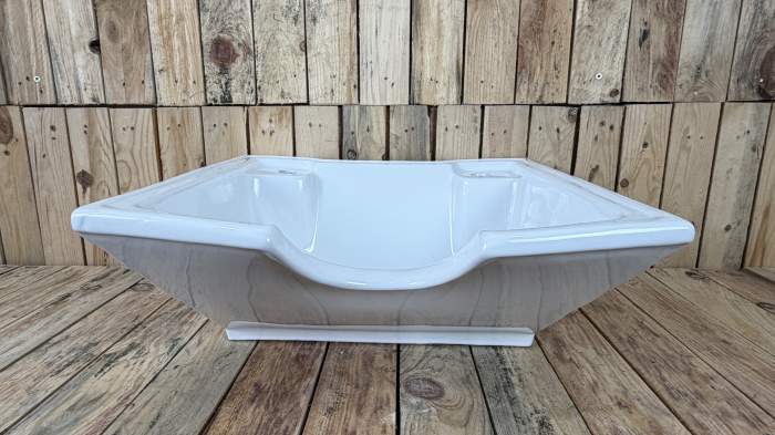 PORCELANA PARA LAVACABEZAS BLANCA MOD.4