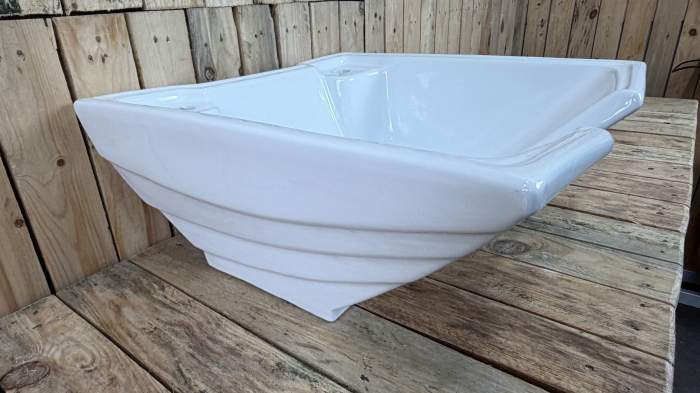 PORCELANA PARA LAVACABEZAS BLANCA MOD.4