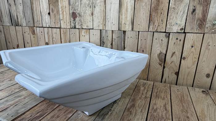 PORCELANA PARA LAVACABEZAS BLANCA MOD.4