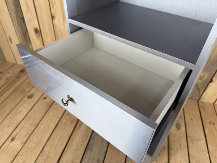 ARMARIO AUXILIAR GRIS 80×40×20 CM