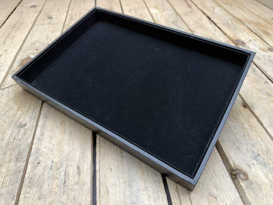 BANDEJA EXPOSITOR TERCIOPELO BISUTERIA 6 - QrBox.es