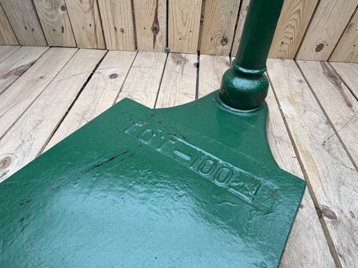 BASCULA ANTIGUA HIERRO COLADO VERDE 100KG