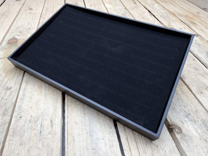 BANDEJA EXPOSITOR TERCIOPELO BISUTERIA 4