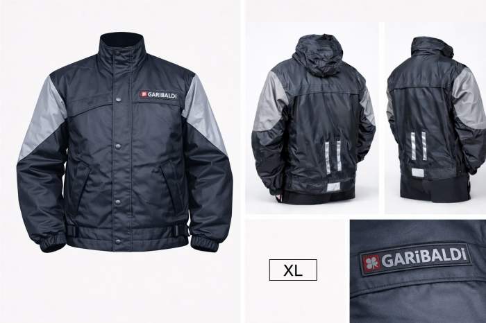 Chaqueta T-XL Impermeable Garibaldi Gris