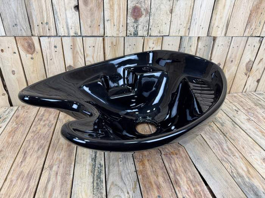 PORCELANA PARA LAVACABEZAS NEGRA MOD.1