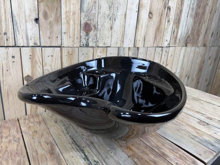 PORCELANA PARA LAVACABEZAS NEGRA MOD.1