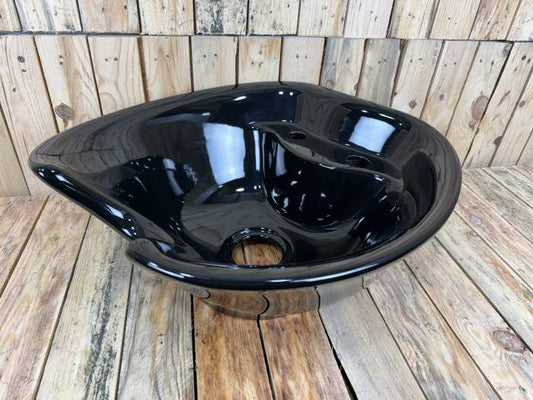 PORCELANA PARA LAVACABEZAS NEGRA MOD.2