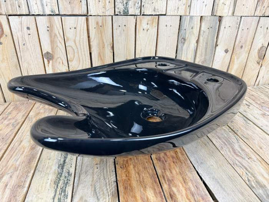 PORCELANA PARA LAVACABEZAS NEGRA MOD.3