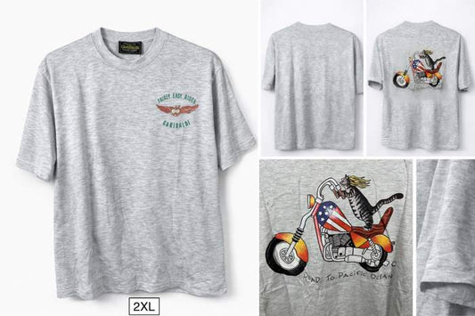Camiseta T-2XL Moto Road To Pacific Ocean