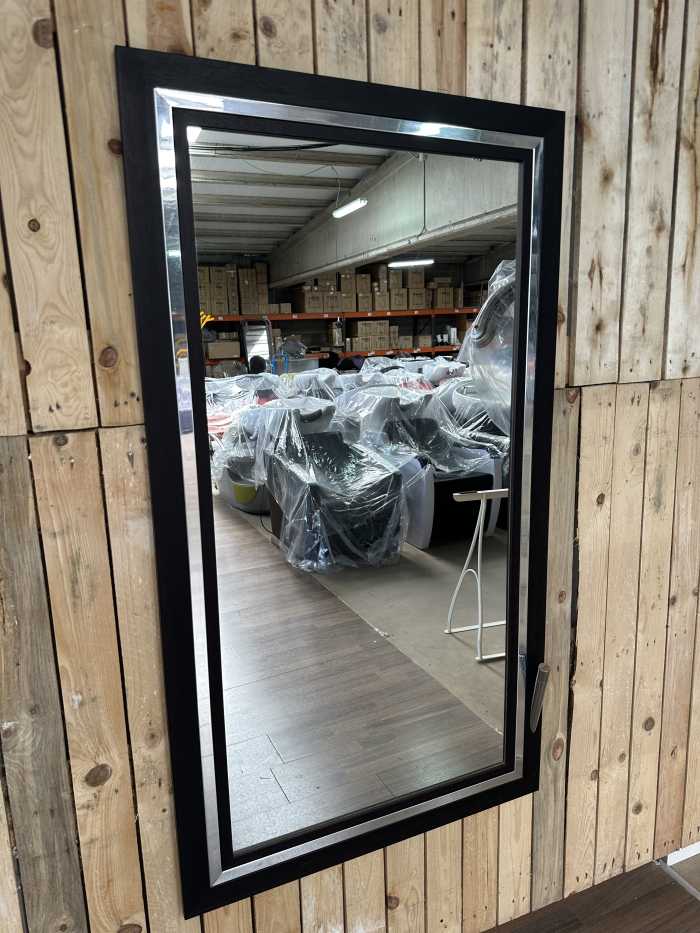 ESPEJO MADERA OSCURA REF.48 - QrBox.es