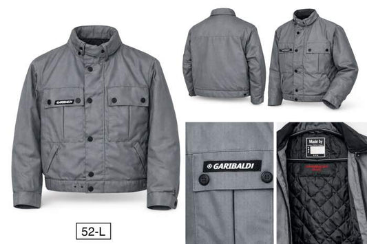 Chaqueta T-L Moto Garibaldi Gris Impermeable