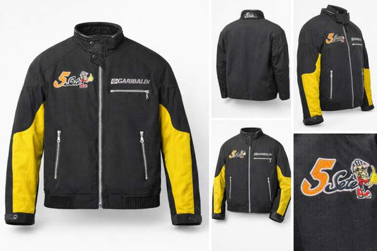 Chaqueta T-M Moto Garibaldi Sete Amarillo - QrBox.es