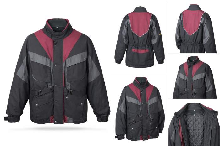 Chaqueta T-M Moto Garibaldi Negro/Rojo - QrBox.es