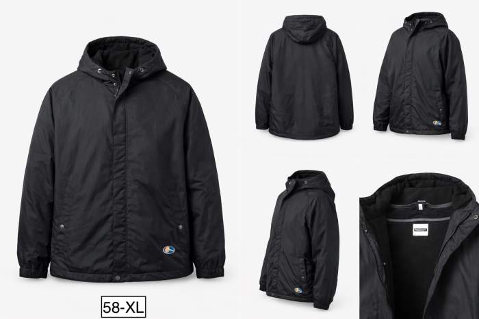 Chaqueta T-XL Impermeable Vento Negro Garibaldi