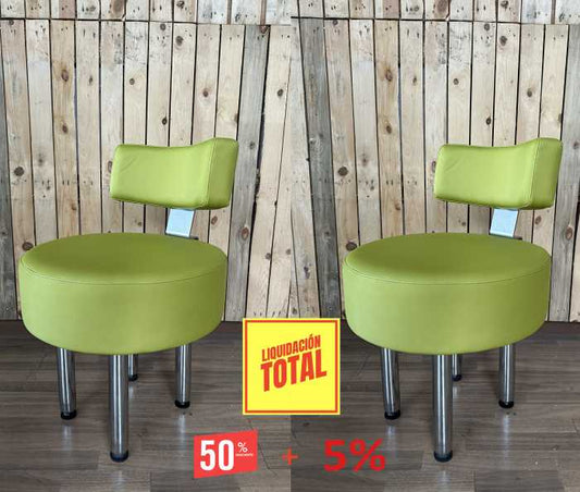 OFERTA 2 TABURETES VERONA VERDE