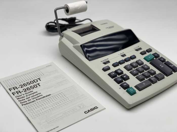 CALCULADORA CASIO FR-2650DT - QrBox.es