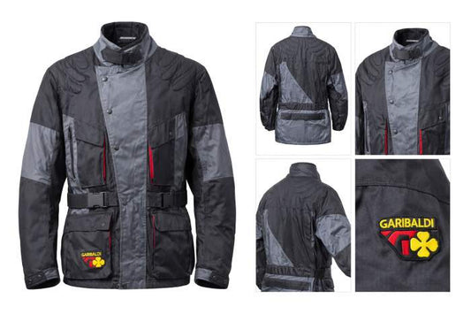 Chaqueta T-XL De Moto Vintage Garibaldi Negra - QrBox.es