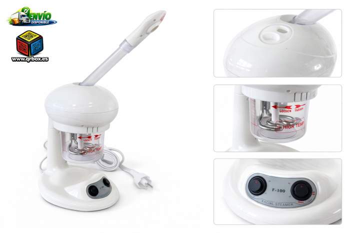 VAPOR OZONO FACIAL PORTATIL EM-100 - QrBox.es