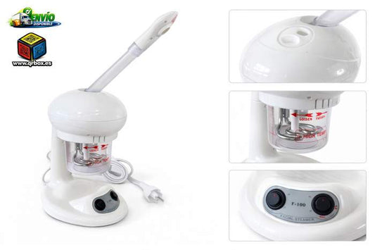 VAPOR OZONO FACIAL PORTATIL EM-100 - QrBox.es
