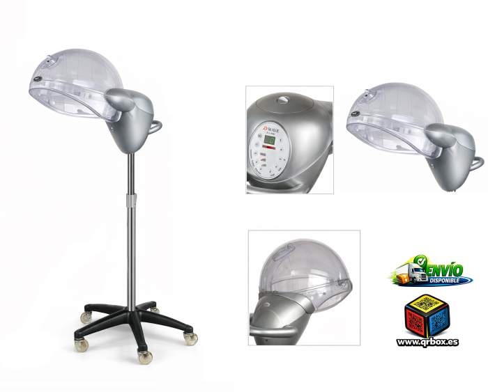 CASCO DE PELUQUERIA STEAMER CON PIE H186 1300W - QrBox.es