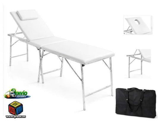 CAMILLA PORTÁTIL FLEXUS DE ALUMINIO CON FUNDA - QrBox.es