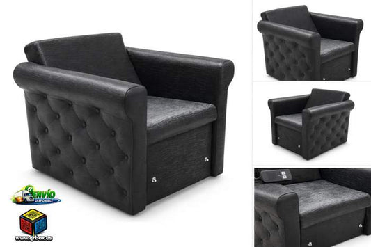 BUTACA ELECTRICA CHESTER NEGRO AGUAS - QrBox.es