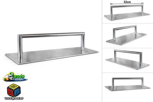 REPOSAPIES XXL CROMADO CON BASE - QrBox.es