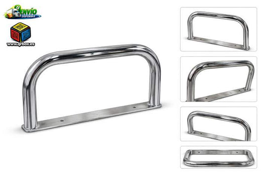SOPORTE PARED CROMADO 33CM