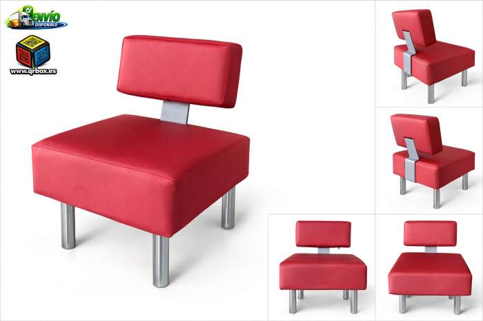 TABURETE LORA ROJO - QrBox.es