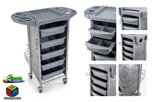 CARRITO AUXILIAR DE PELUQUERIA Z9 - QrBox.es