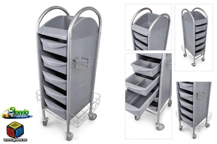 CARRITO AUXILIAR DE PELUQUERIA Z10 - QrBox.es