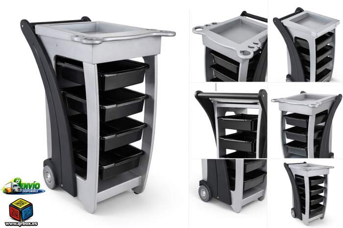 CARRITO AUXILIAR DE PELUQUERIA ZAR - QrBox.es