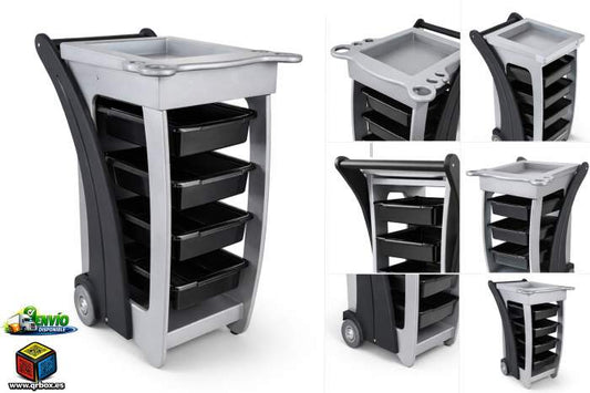 CARRITO AUXILIAR DE PELUQUERIA ZAR - QrBox.es