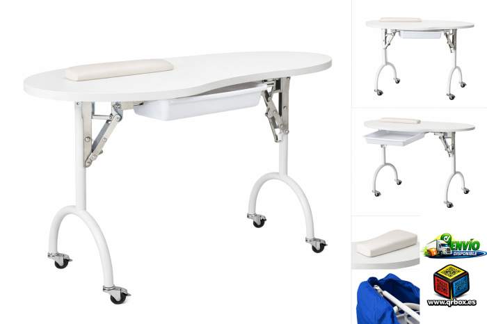 MESA AUXILIAR PARA MANICURA PROFESIONAL - QrBox.es