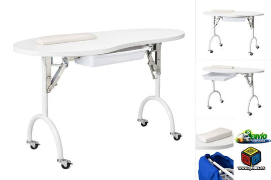 MESA AUXILIAR PARA MANICURA PROFESIONAL - QrBox.es