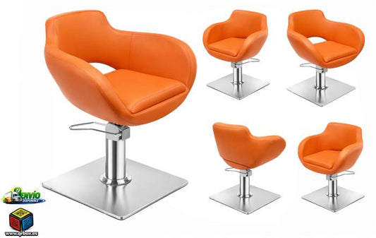 SILLON COMPLETO WHITE NARANJA - QrBox.es