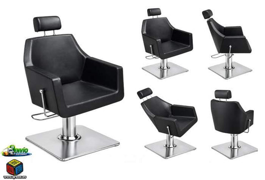 SILLON COMPLETO MARCUS RECLINABLE NEGRO - QrBox.es