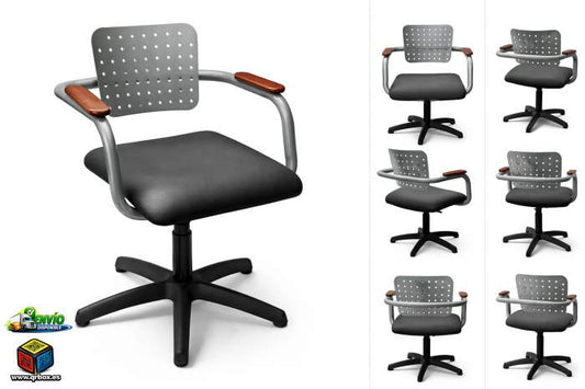 SILLON COMPLETO GENOVA NEGRO - QrBox.es