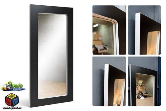 ESPEJO GRANDE NEGRO REF.19 - QrBox.es