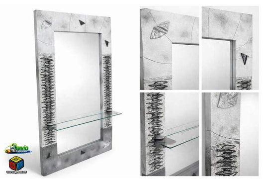 ESPEJO TOCADOR UNICO Y EXCLUSIVO ARTESANAL REF.55 - QrBox.es