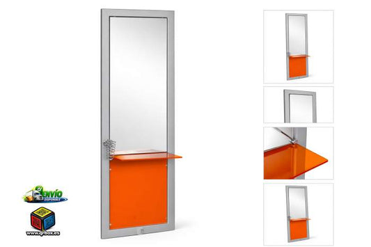 ESPEJO TOCADOR CON PORTASECADOR REF.64 - QrBox.es